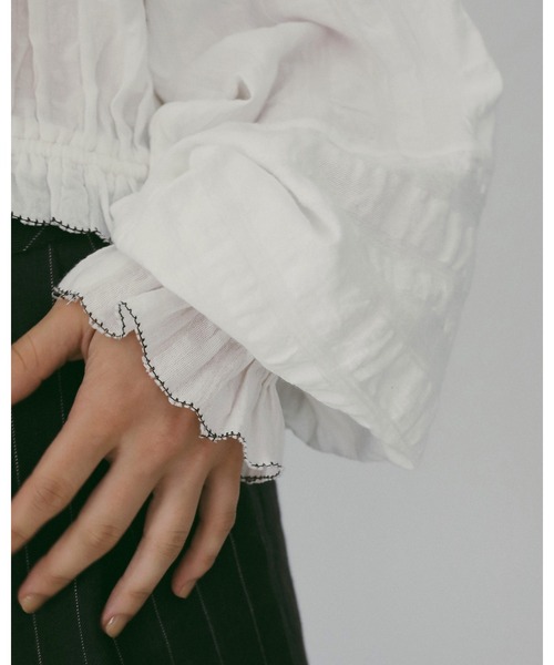 anuke（アンヌーク） ブラウス シャツ Gather Volume Blouse