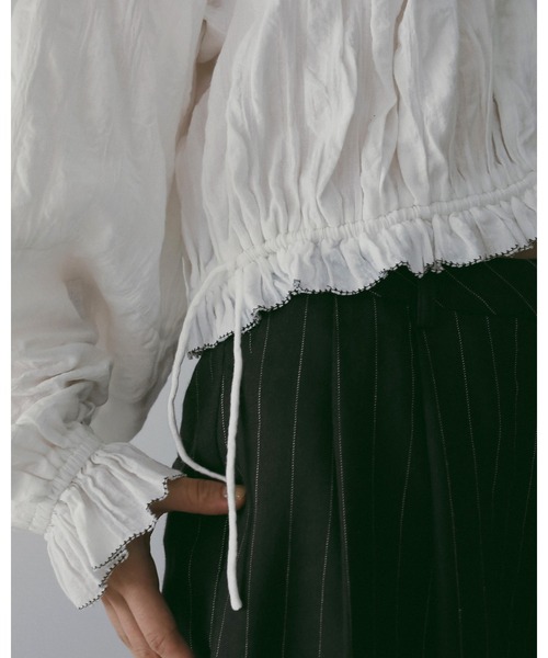 anuke（アンヌーク） ブラウス シャツ Gather Volume Blouse