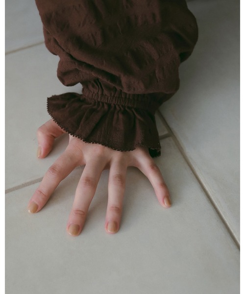 anuke（アンヌーク） ブラウス シャツ Gather Volume Blouse