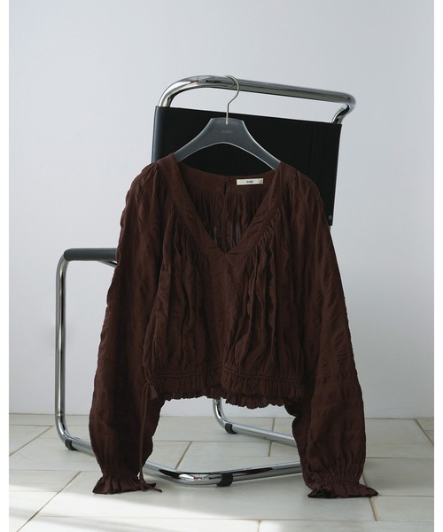 シャツ/ブラウス(長袖/七分) i_am gather volume blouse i_am gather volume blouseの通販 by まぁ's shop｜ラクマ
