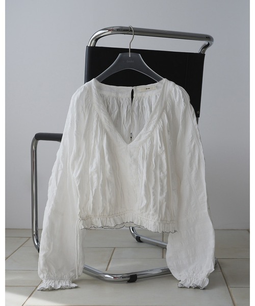 シャツ/ブラウス(長袖/七分) I am official gather volume blouse eim anuke（アンヌーク） ブラウス シャツ Gather Volume Blouse