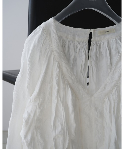 anuke（アンヌーク） ブラウス シャツ Gather Volume Blouse