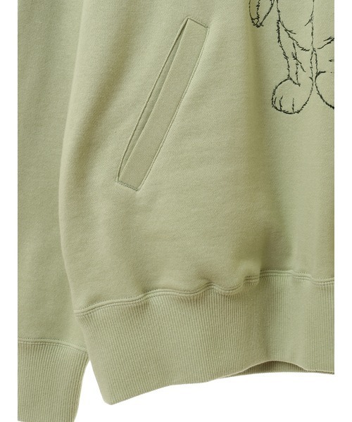 「KARL HELMUT」 プルオーバーパーカー LARGE キナリ メンズ_画像6