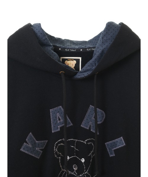 「KARL HELMUT」 プルオーバーパーカー LARGE キナリ メンズ_画像9