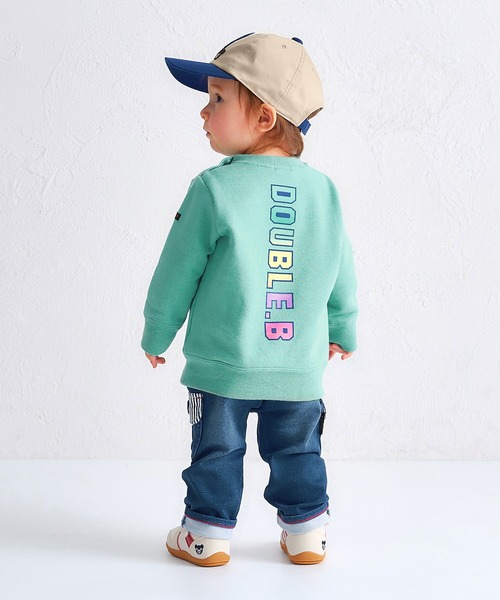 「DOUBLE_B」 「KIDS」デニムパンツ 80cm インディゴブルー キッズ_画像9