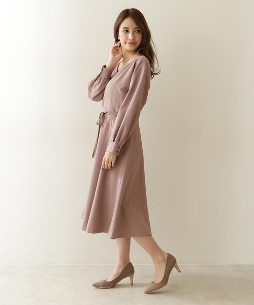 「PROPORTION BODY DRESSING」 長袖ワンピース 3 グリーン レディース_画像8