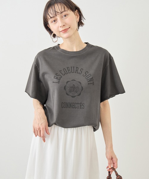 ROPE' PICNIC（ロペ ピクニック） tシャツ 半袖 カレッジロゴプリント