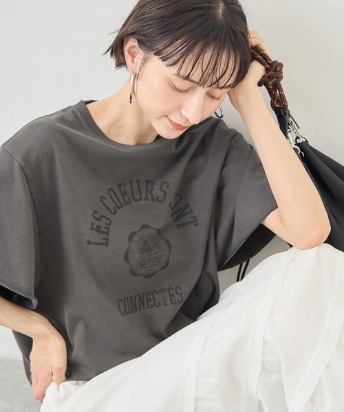ROPE' PICNIC（ロペ ピクニック） tシャツ 半袖 カレッジロゴプリント