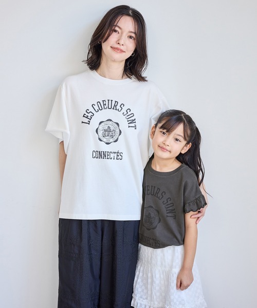 ROPE' PICNIC（ロペ ピクニック） tシャツ 半袖 カレッジロゴプリント