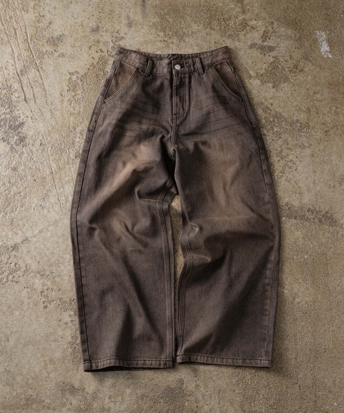 「ADAMASTE」 デニムパンツ MEDIUM ブラック メンズ_画像6