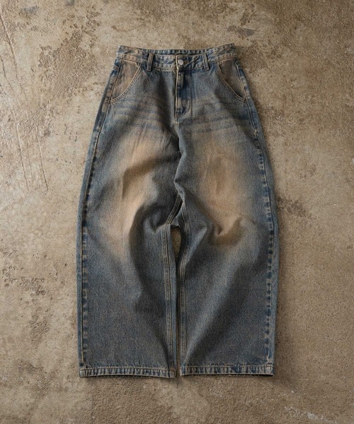「ADAMASTE」 デニムパンツ MEDIUM ブラック メンズ_画像9