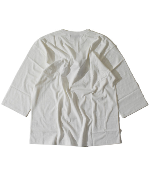 「ALDIES」 7分袖Tシャツ MEDIUM ホワイト メンズ_画像2