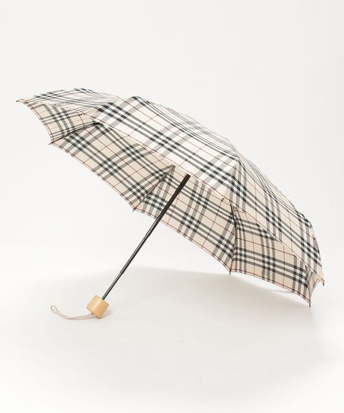 Burberrys バーバリー 折りたたみ傘 ベージュ ノバチェック BURBERRY（バーバリー） ノバチェック柄 折りたたみ傘 - ベージュ