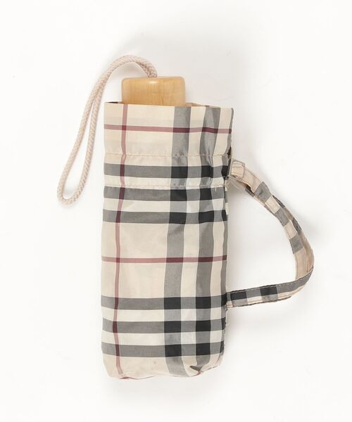 Burberrys バーバリー 折りたたみ傘 ベージュ ノバチェック BURBERRY（バーバリー） ノバチェック柄 折りたたみ傘 - ベージュ
