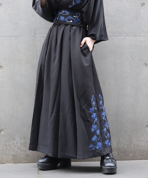 REZEN（リゼン） ワイドパンツ パンツ 菊刺繍袴パンツ メンズ