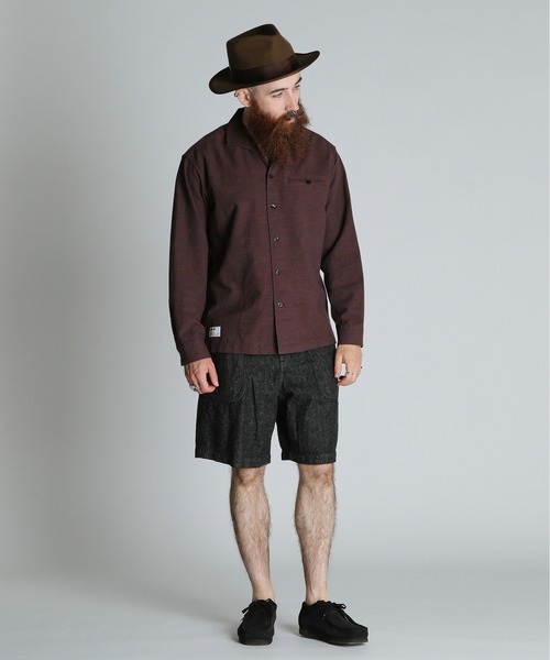 「schott」 長袖シャツ L ブラウン メンズ_画像3