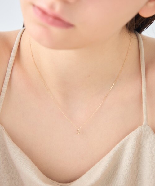ネックレス 「レイヤード」 K10YG クレセントムーン ネックレス レディースの画像