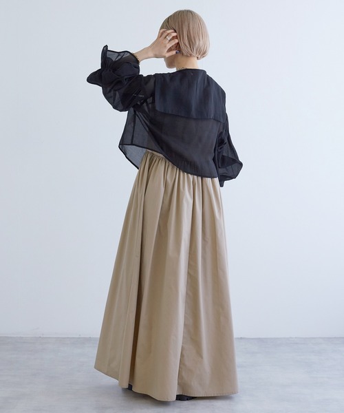 「w closet」 長袖ブラウス - ホワイト レディース_画像10