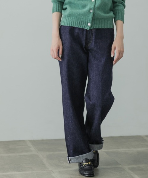 「ANATOMICA」 デニムパンツ 24 インディゴブルー レディース_画像6