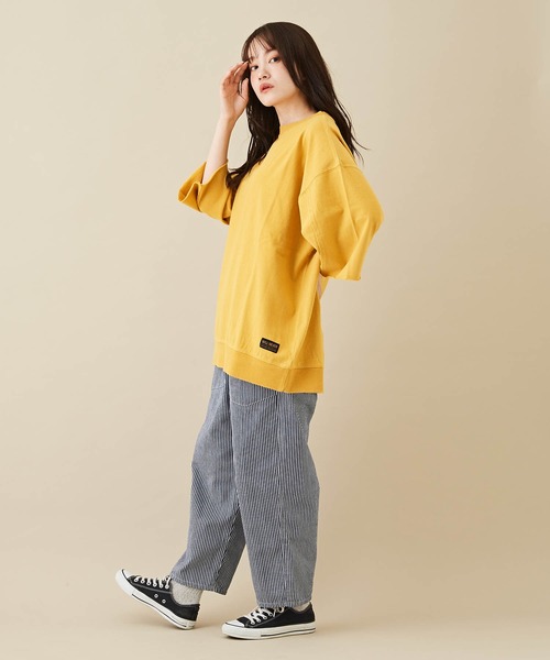 「CUBE SUGAR」 「Gentil」7分袖カットソー L ピンク レディース_画像6