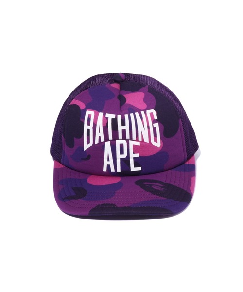A BATHING APE（アベイシングエイプ） キャップ FREE レッド メンズ