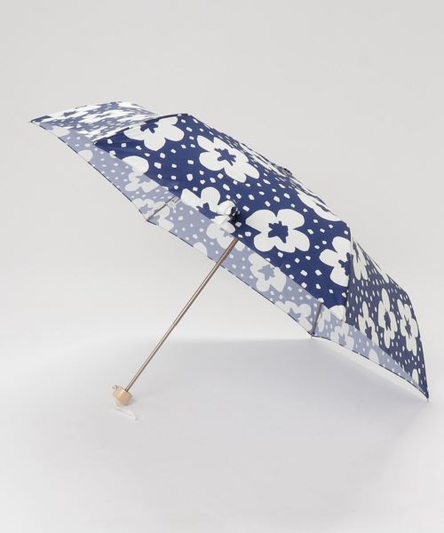 estaa 折りたたみ傘 「花柄スタンプ」 レディース : ZOZOTOWN