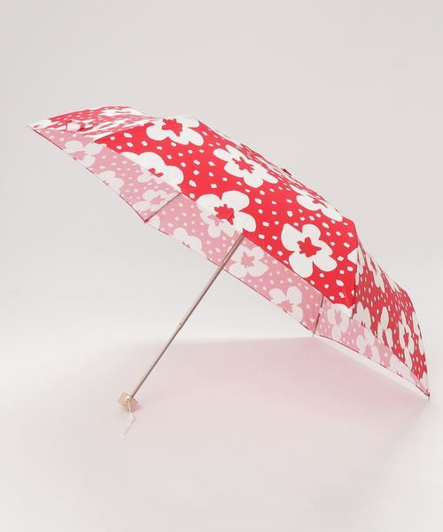 estaa 折りたたみ傘 「花柄スタンプ」 レディース : ZOZOTOWN
