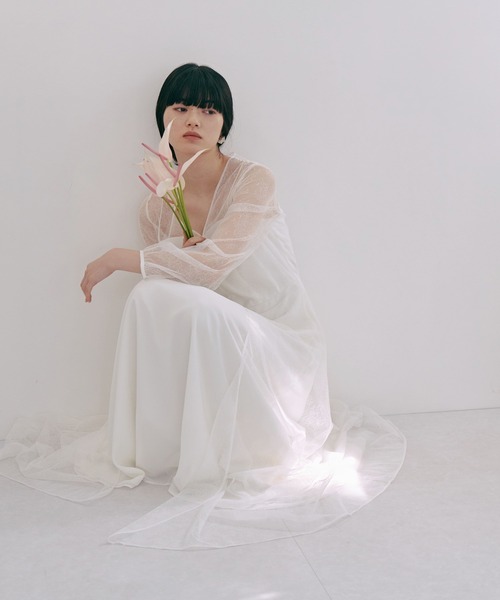 Kaene】パーティドレス100855white collection