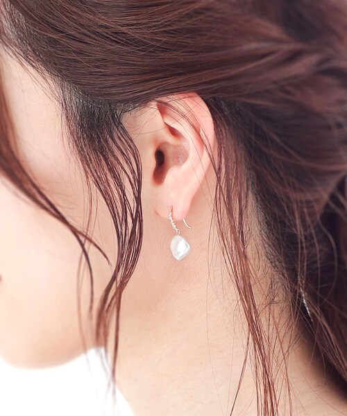 COCOSHNIK（ココシュニック） ピアス K10バロックパール ワインド