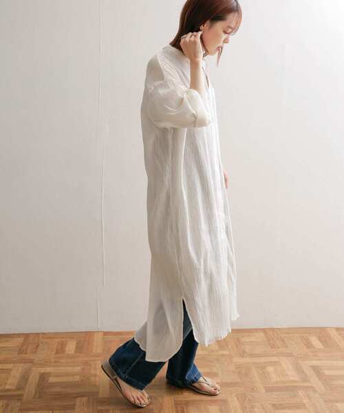 ワンピース mizuiro ind crape stand collar one-piece mizuiroind ワンピース mizuiro ind crape stand collar one