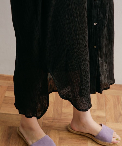ワンピース mizuiro ind crape stand collar one-piece mizuiroind ワンピース mizuiro ind crape stand collar one