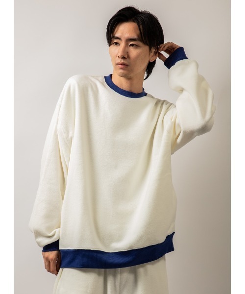 Beno スウェット カラーマイクロフリース ビッグシルエット