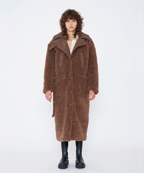 VIAVANDA ダウンコート ダウンジャケット TEDDY BEAR LONG COAT 