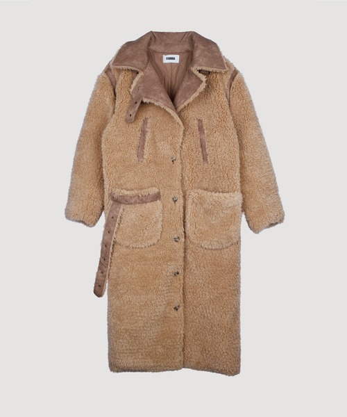 VIAVANDA ダウンコート ダウンジャケット TEDDY BEAR LONG COAT VIAVANDA ダウンコート ダウンジャケット TEDDY BEAR LONG COAT