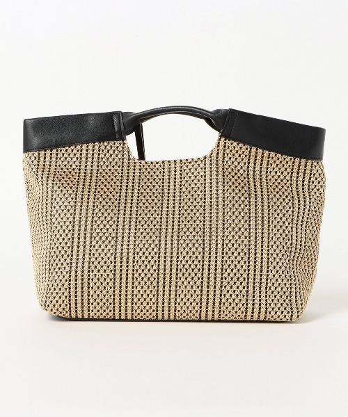 BEAMS HEART トートバッグ 「2WAY」 レース編み バッグ