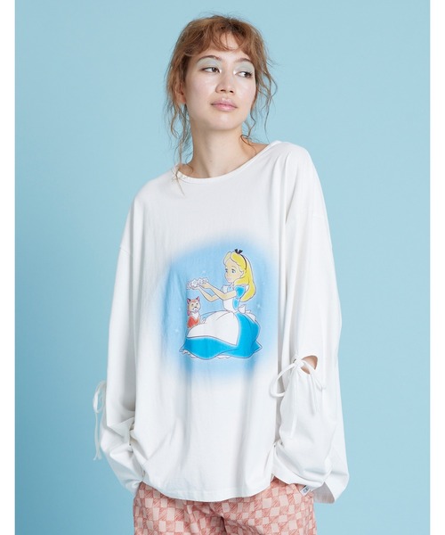 tシャツ /Little sunny bite/Alice in Wonderland long tee レディース メンズ Little sunny bite tシャツ Alice in Wonderland long tee