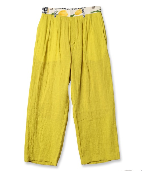 YEAH RIGHT パンツ YEAH RIGHT!! パンツ WIDE PT_LINEN レディース メンズ