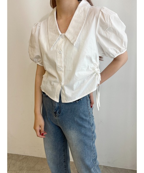 【美品】ユナイテッドアローズ　ドロスト　ブラウス 　白 透け感 上品 美品 美品】ユナイテッドアローズ ドロスト ブラウス 白 透け感 上品