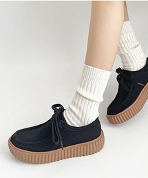 ベアー✴︎モカシンシューズ ロープビットモカシンシューズ(22.5cm ピンクベージュ