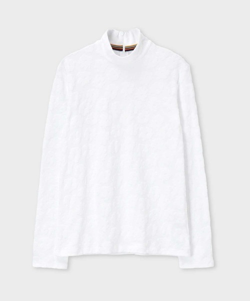 tシャツ フローラルジャガード 長袖カットソー / 235123 148V レディース