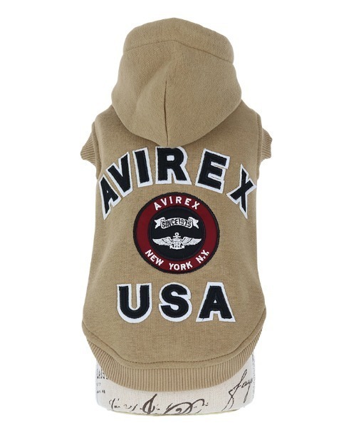 AVIREX（アヴィレックス） 犬 服 AVIREX/バーシティロゴパーカー