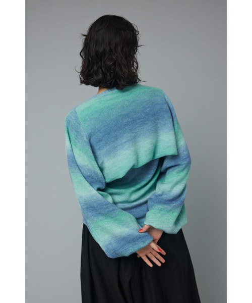 ニット セーター Many way gradation tops (メニーウェイ グラデーション トップス) レディース HeRIN.CYE ニット セーター Many way gradation tops