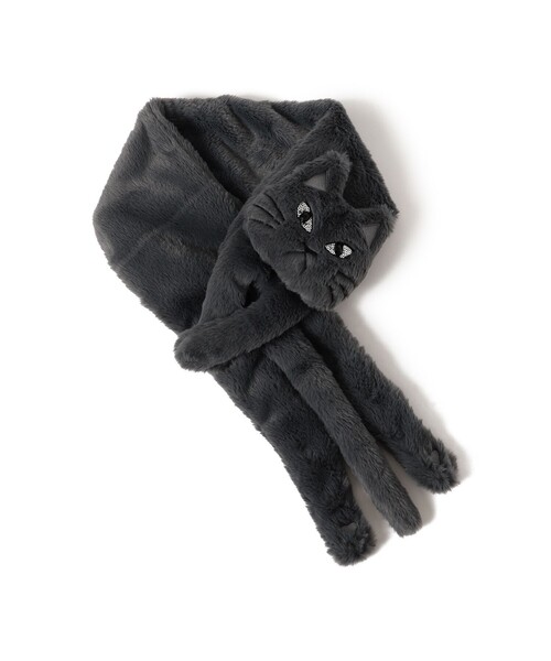 mmts（マミタス） マフラー ストール 猫ティペット レディース