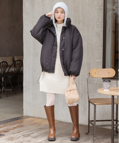 ジャケット・アウター Darmanitan プチリボン中綿ブルゾン/MAJESTIC LEGON(マジェスティックレゴン