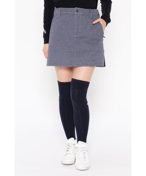 PEARLY GATES グレー スカート Mサイズ PEARLY GATES スカート 「PEARLY GATES」ロゴキルトジャガード