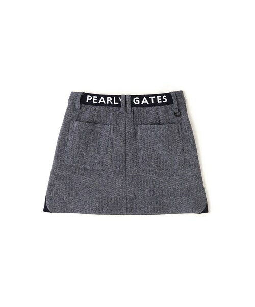 PEARLY GATES スカート 「PEARLY GATES」ロゴキルトジャガード