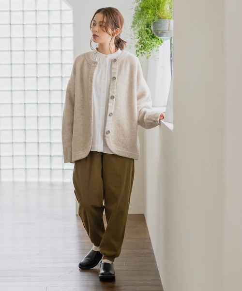 studio CLIP（スタディオクリップ） カーディガン 3ゲージ ウールMIX