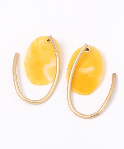 LAKOLE（ラコレ） ピアス オーバル樹脂MIXピアス / 993549 レディース