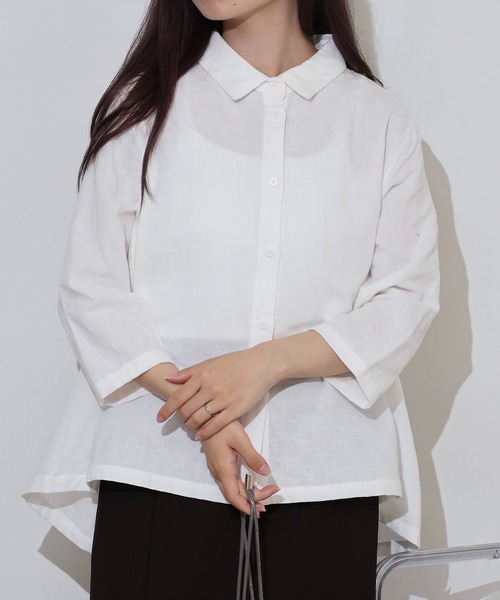 ★Hobbs London Suri プリントセルフタイシャツ 上質ワンピ★ STYLEMIXER | スイッチングシャツワンピース (ワンピース(ロング
