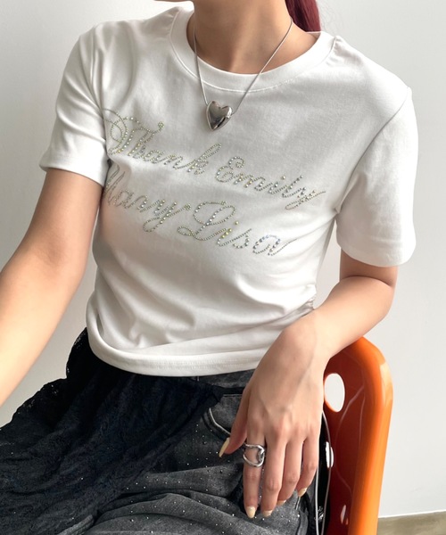 SHAGGIE tシャツ サイドシャーリングオーロラフィットミニTEE